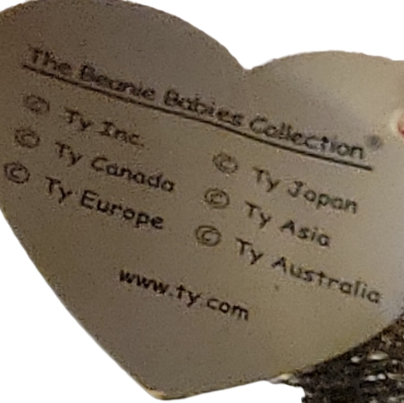 Vtg 2004 Ty Beanie Babies Heiress Black Cat Plush Stuffed Animal Pink Bow Tag - Picture 10 of 12